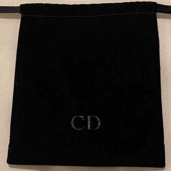 CHRISTIAN DIOR Jewelry Bag RARE earrings pearl vtg - Picture 3 of 5